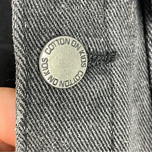 Cotton on Metalica Kids Denim Jacket Size 9-10 - Picture 8 of 8